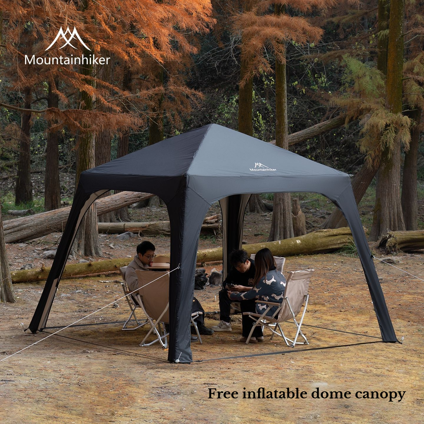 Outdoor Camping Dome - MOUNTAINHIKER Inflatable Camping Tent Easy To