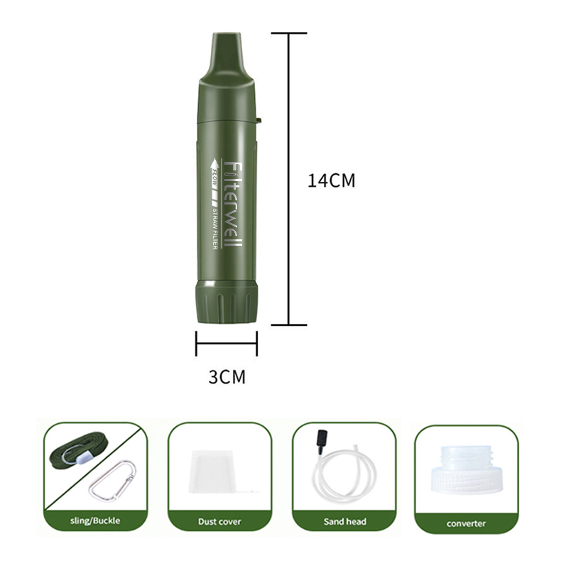 Portable Water Filter - Filterwell Mini Portable Camping Water Filter