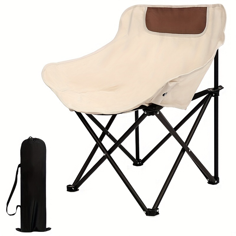 Outdoor Camping Table And Chairs - Oversized Camping Chair with Side Pocket
