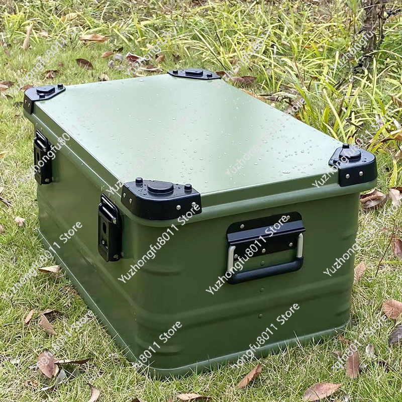 Outdoor Camping Gear - Aluminium Storage Trunk Large Capacity Portable