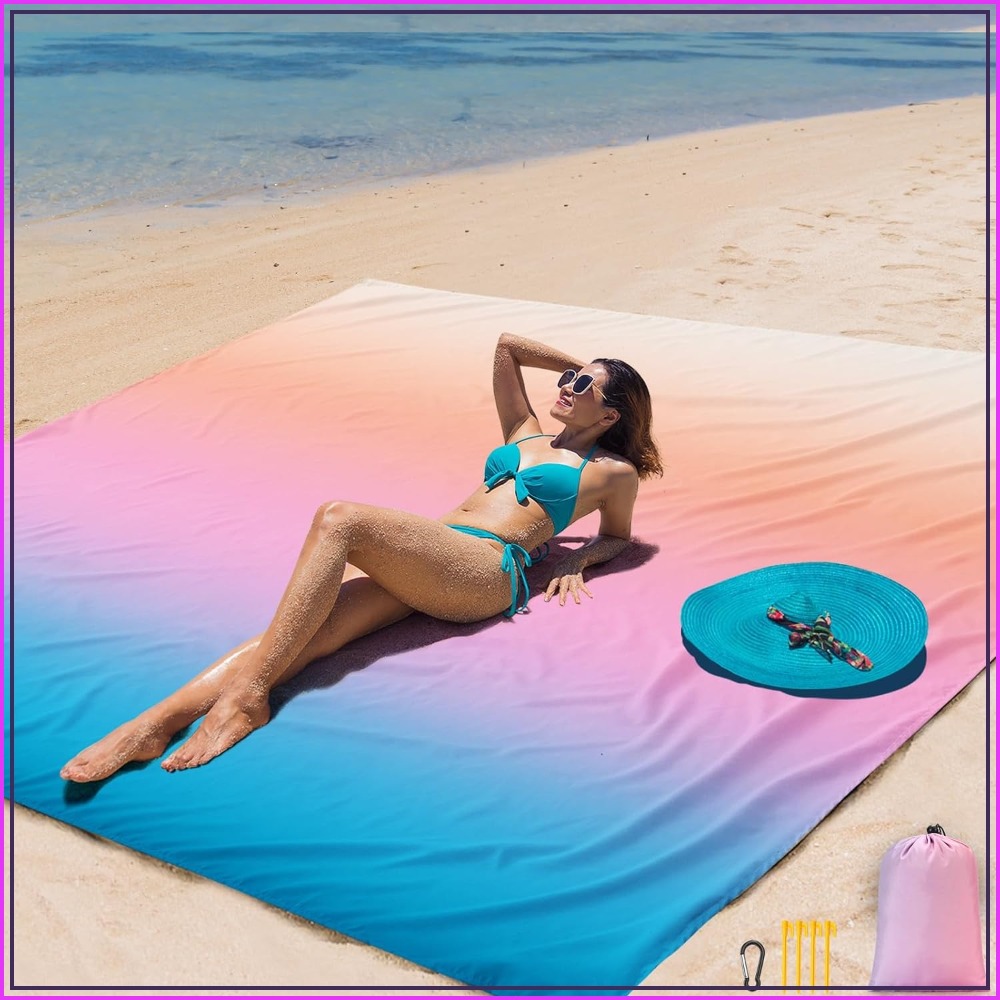Outdoor Camping Mats Large - Extra Large Waterproof Sandproof Beach Blanket,
