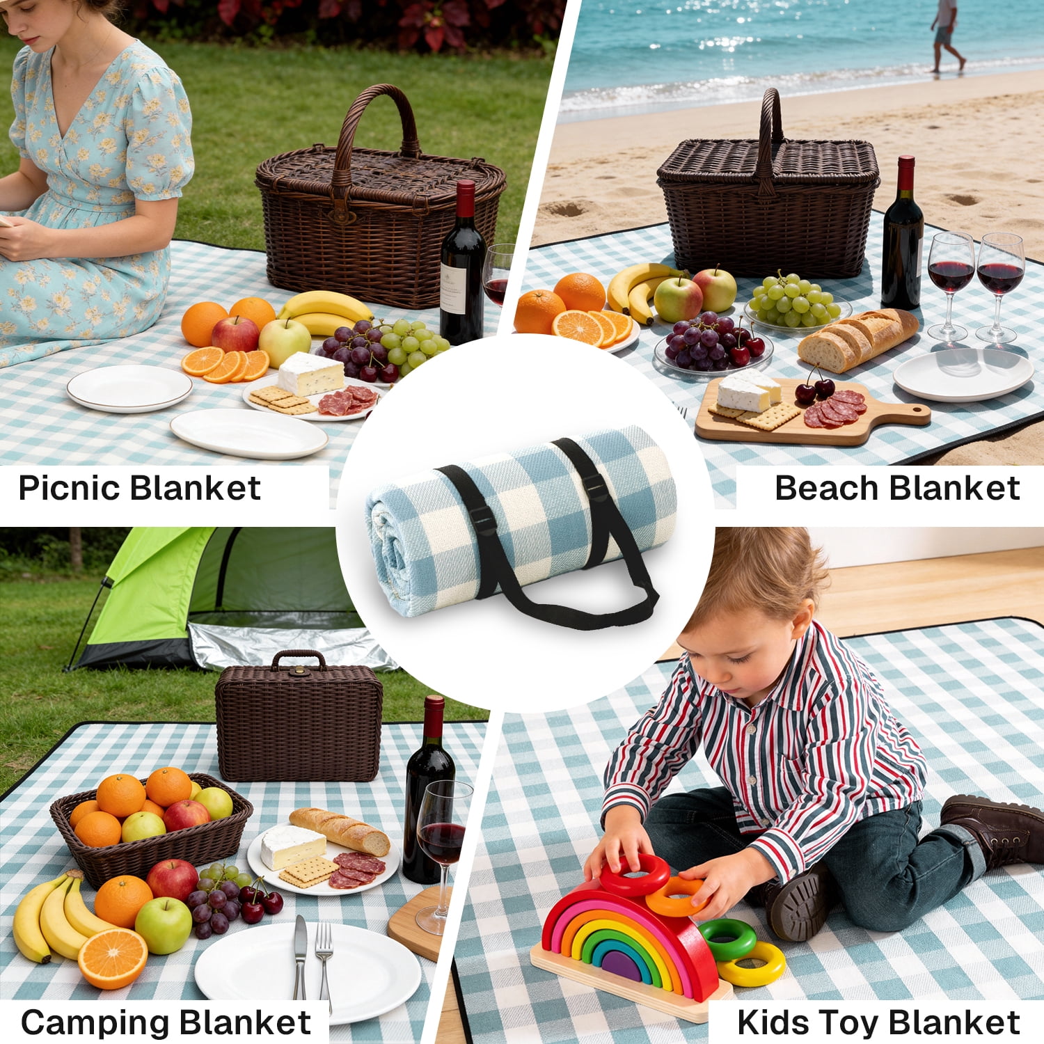 78x78 Inch Extra Large Foldabl – обзор и цена Outdoor Camping Mats Large
