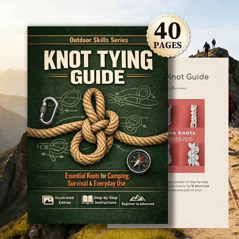 Essential Knot Tying Guide Boo – обзор и цена Outdoor Camping Adventures
