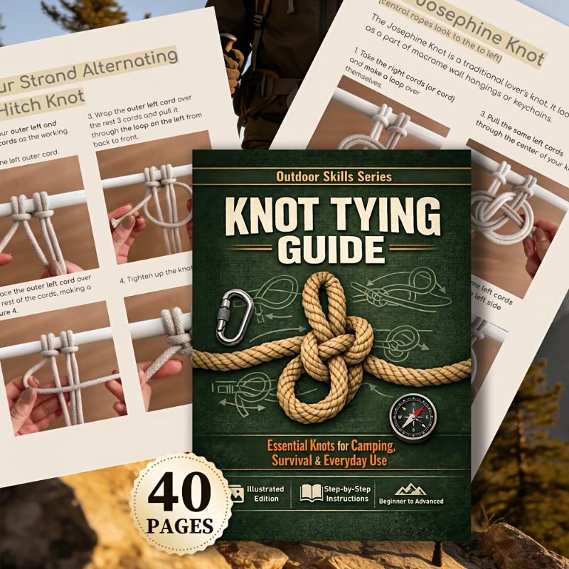 Essential Knot Tying Guide Boo – обзор и цена Outdoor Camping Adventures