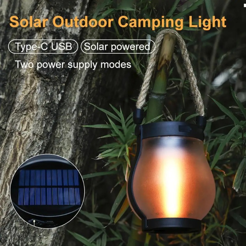Solar Flame Lamp USB Rechargea – обзор и цена Camping Rope