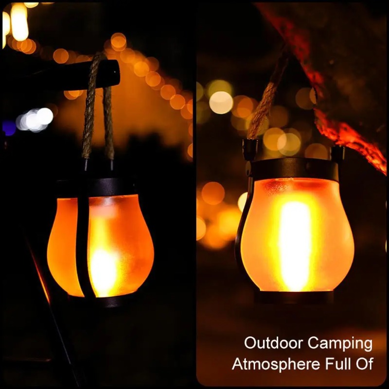Solar Flame Lamp USB Rechargea – обзор и цена Camping Rope