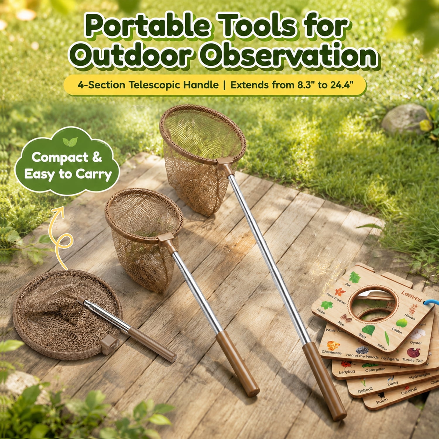 Wooden Bug Catching Kit With T – обзор и цена Outdoor Camping For Kids