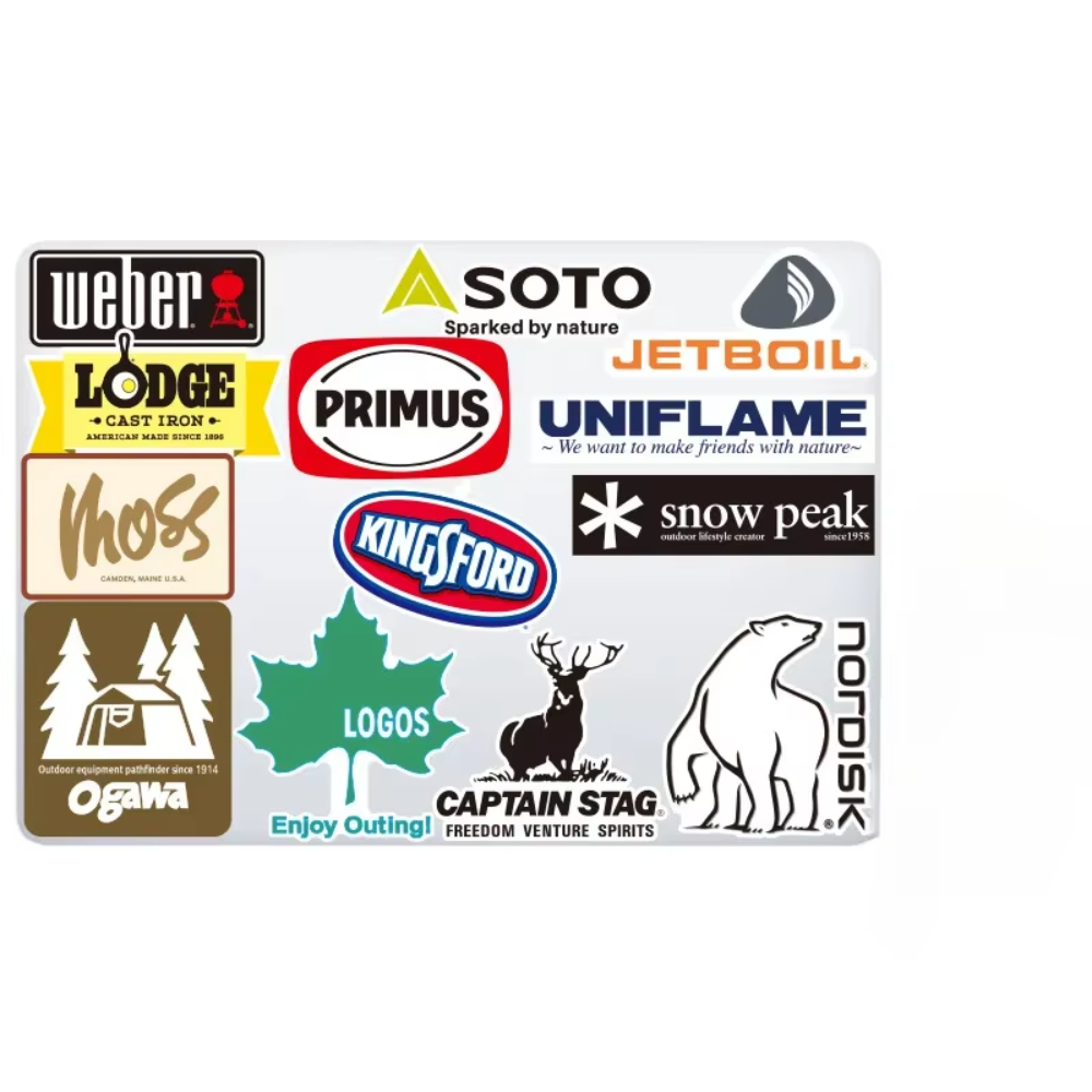 20Pcs Outdoor Stickers Pack Ca – обзор и цена Outdoor Camping Brand