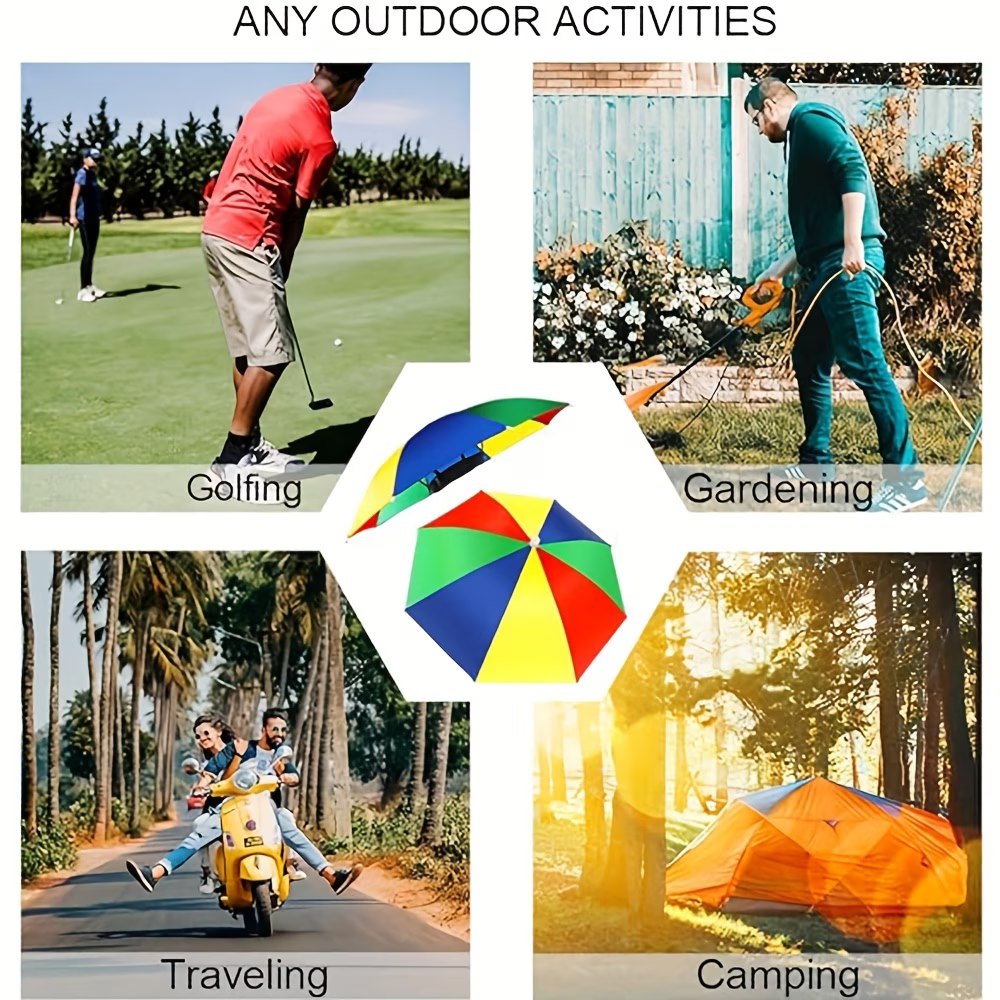 Elastic Headband Umbrella Hat, – обзор и цена Outdoor Camping Umbrella