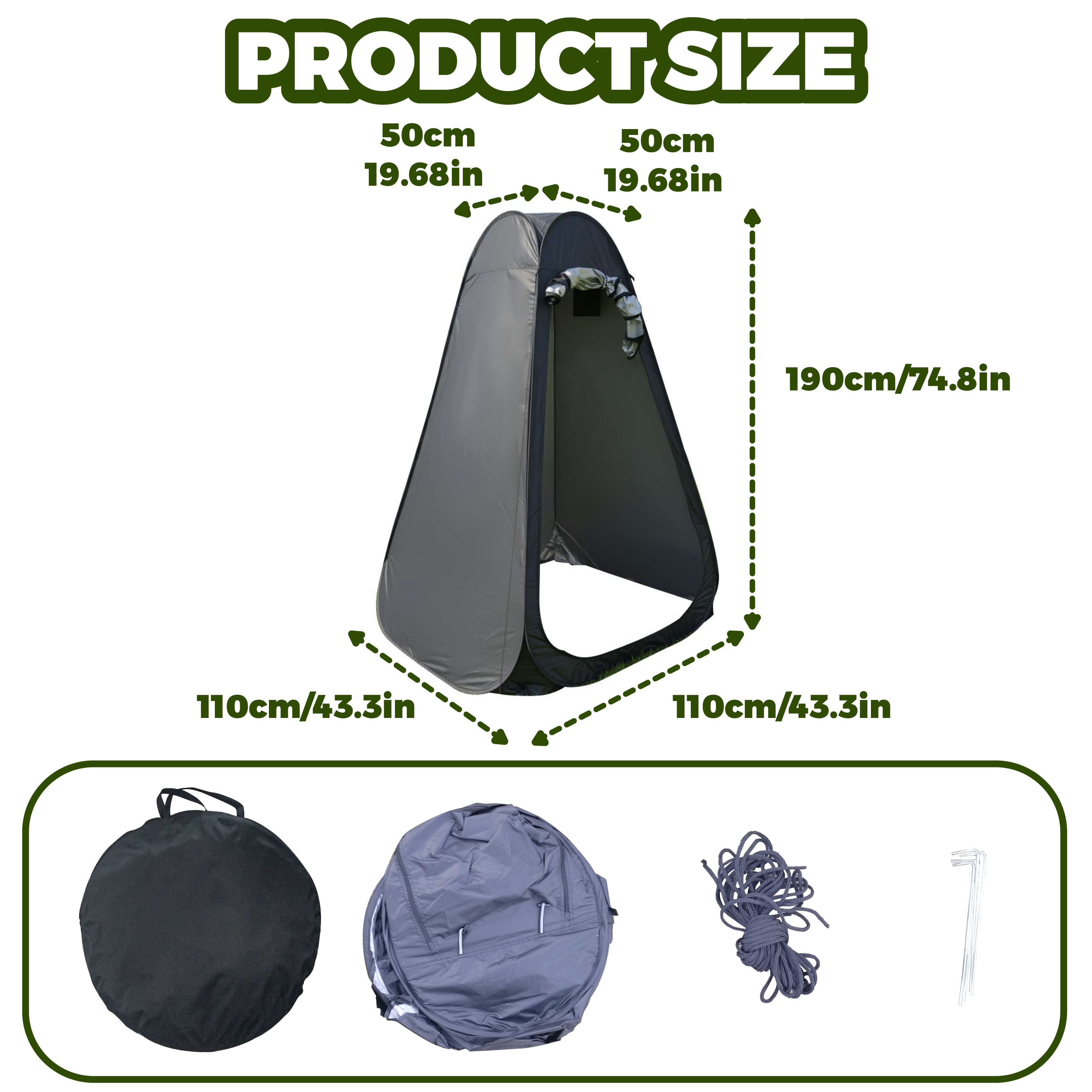 Portable Pop-Up Privacy Tent O – обзор и цена Outdoor Camping Toilet