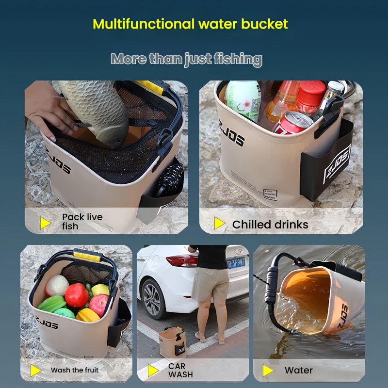 Portable Folding Bucket 8L/13L – обзор и цена Camping Rope