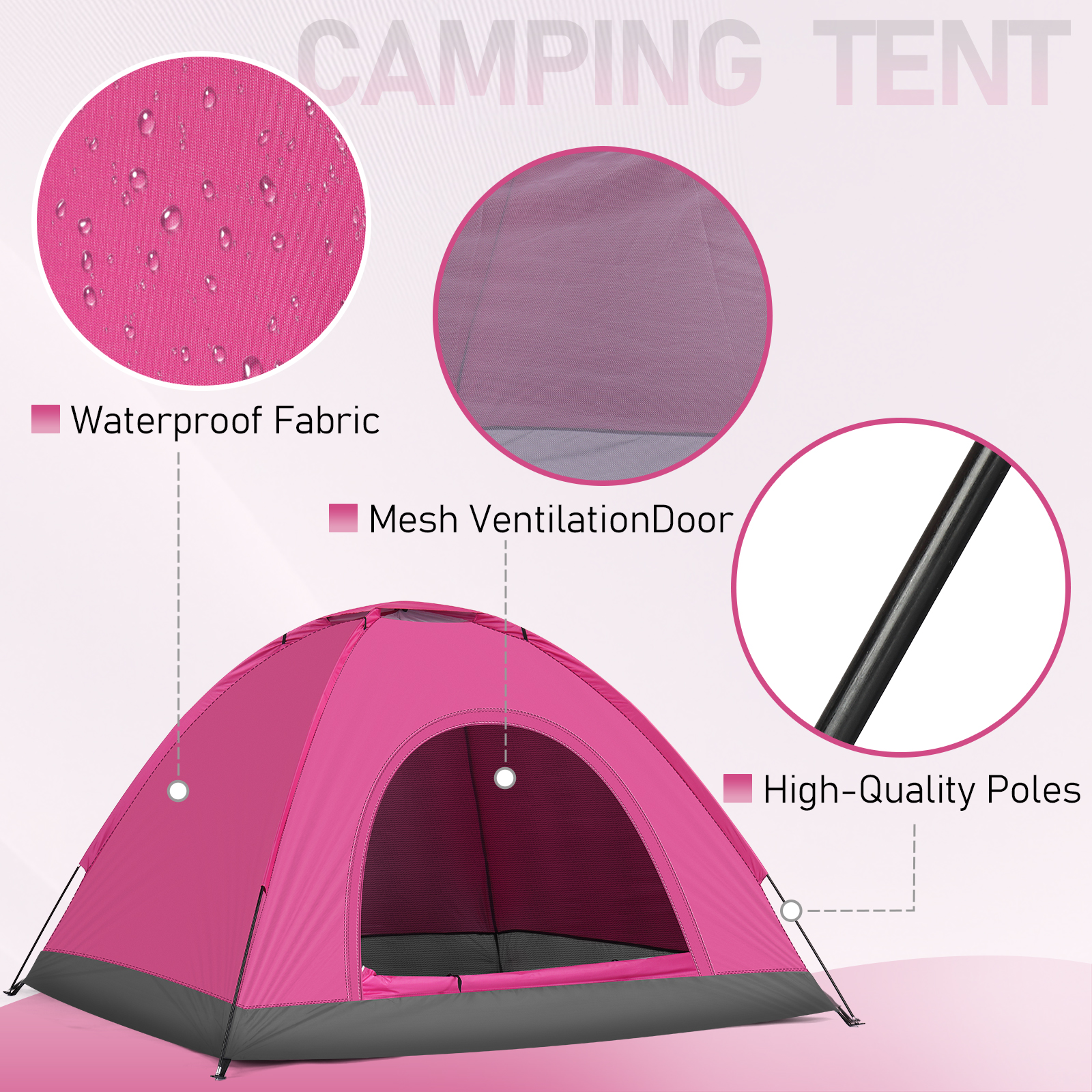 3 4 Person Camping Dome Tent W – обзор и цена Outdoor Camping Dome