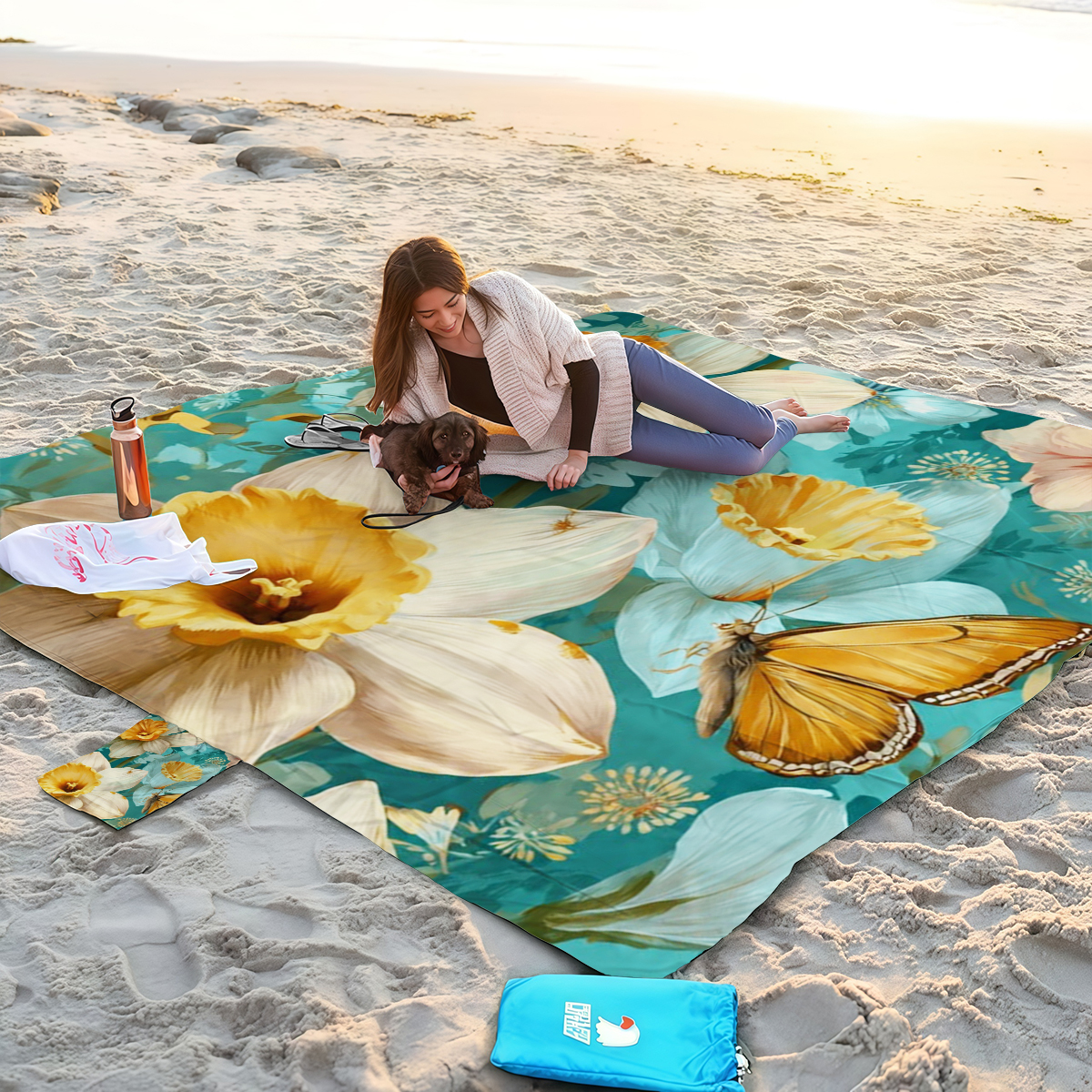 200x200cm Jasmine Flower Beach – обзор и цена Outdoor Camping Mats Large