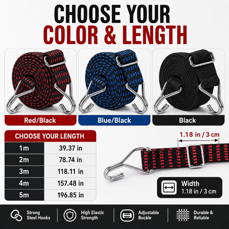 3cm Wide Elastic Cargo Strap 1 – обзор и цена Camping Rope