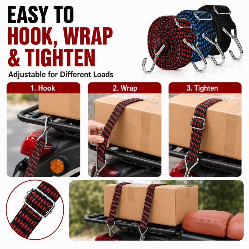 3cm Wide Elastic Cargo Strap 1 – обзор и цена Camping Rope