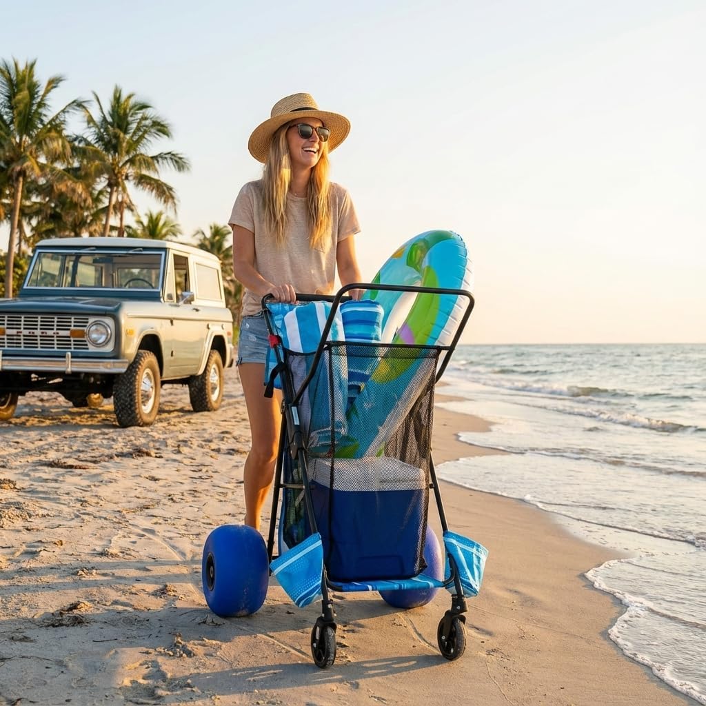Heavy Duty Folding Beach Cart  – обзор и цена Folding Chair