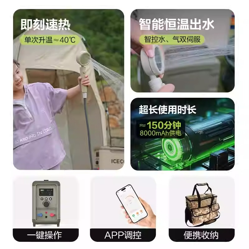 Self-Driving Travel Hot Water  – обзор и цена Outdoor Camping Hot Water Shower