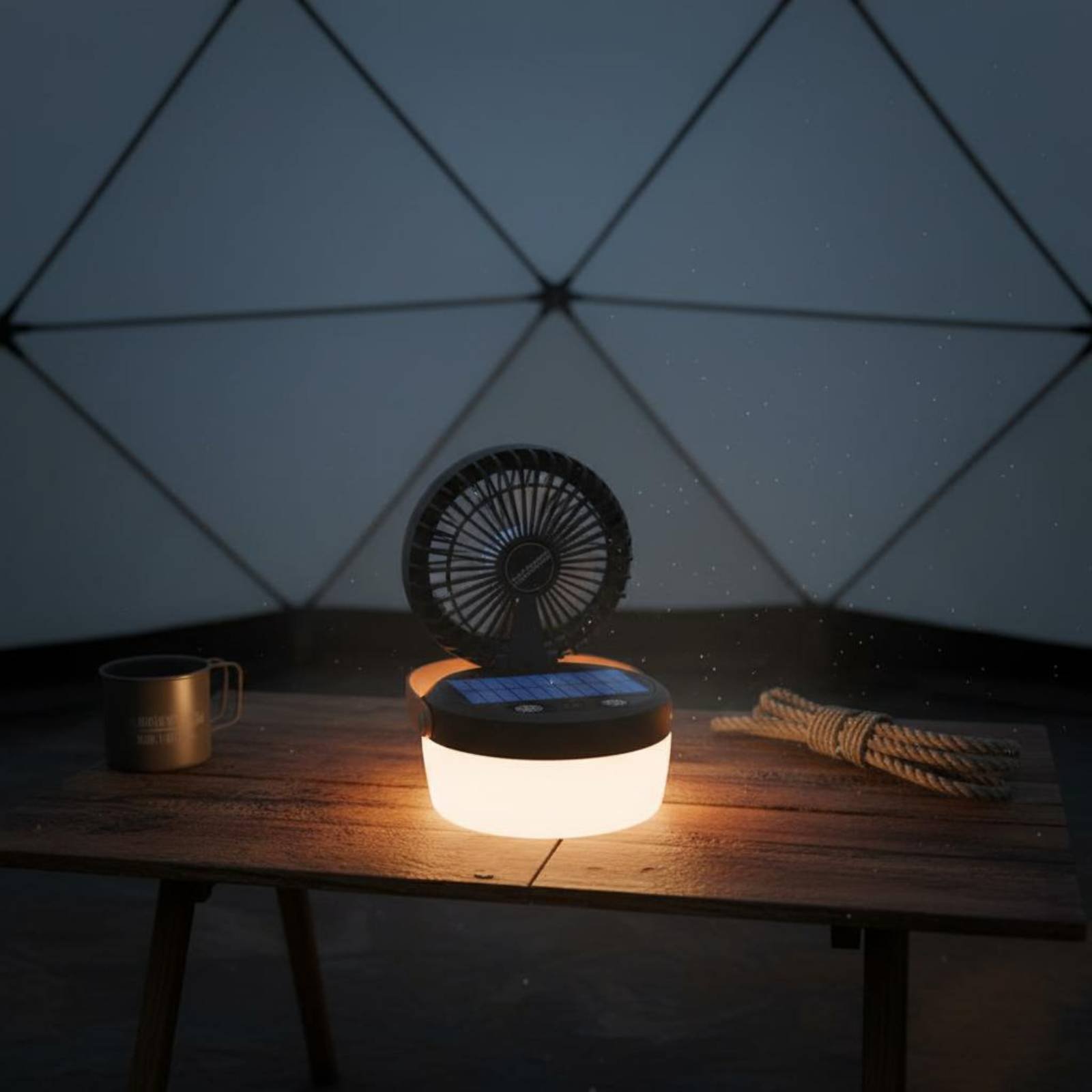 Solar Camping Fan Lantern Fold – обзор и цена Outdoor Camping Gear