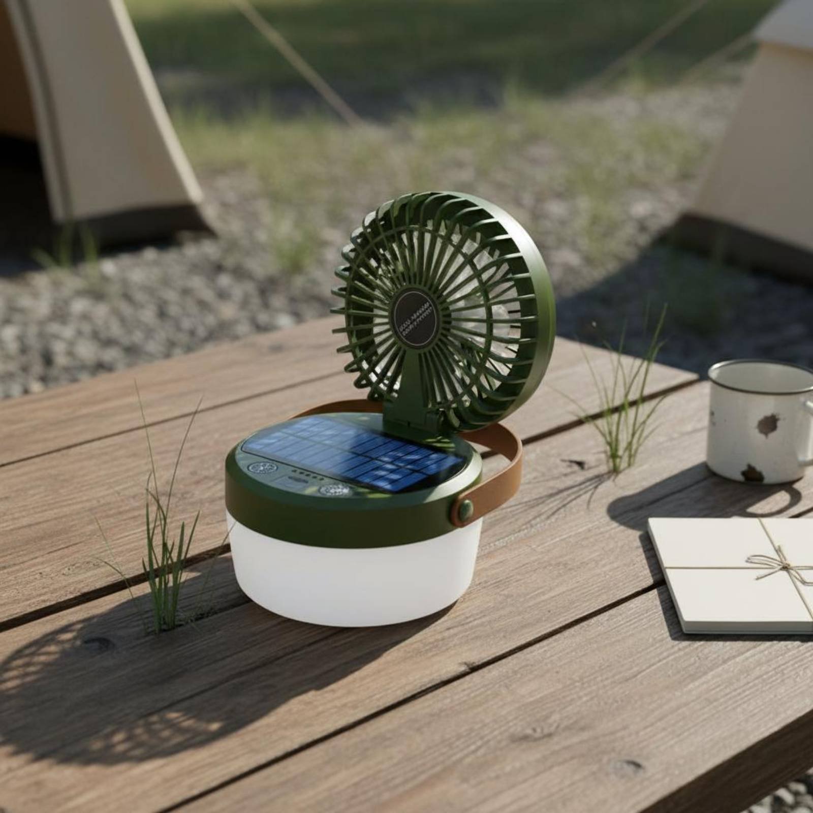 Solar Camping Fan Lantern Fold – обзор и цена Outdoor Camping Gear