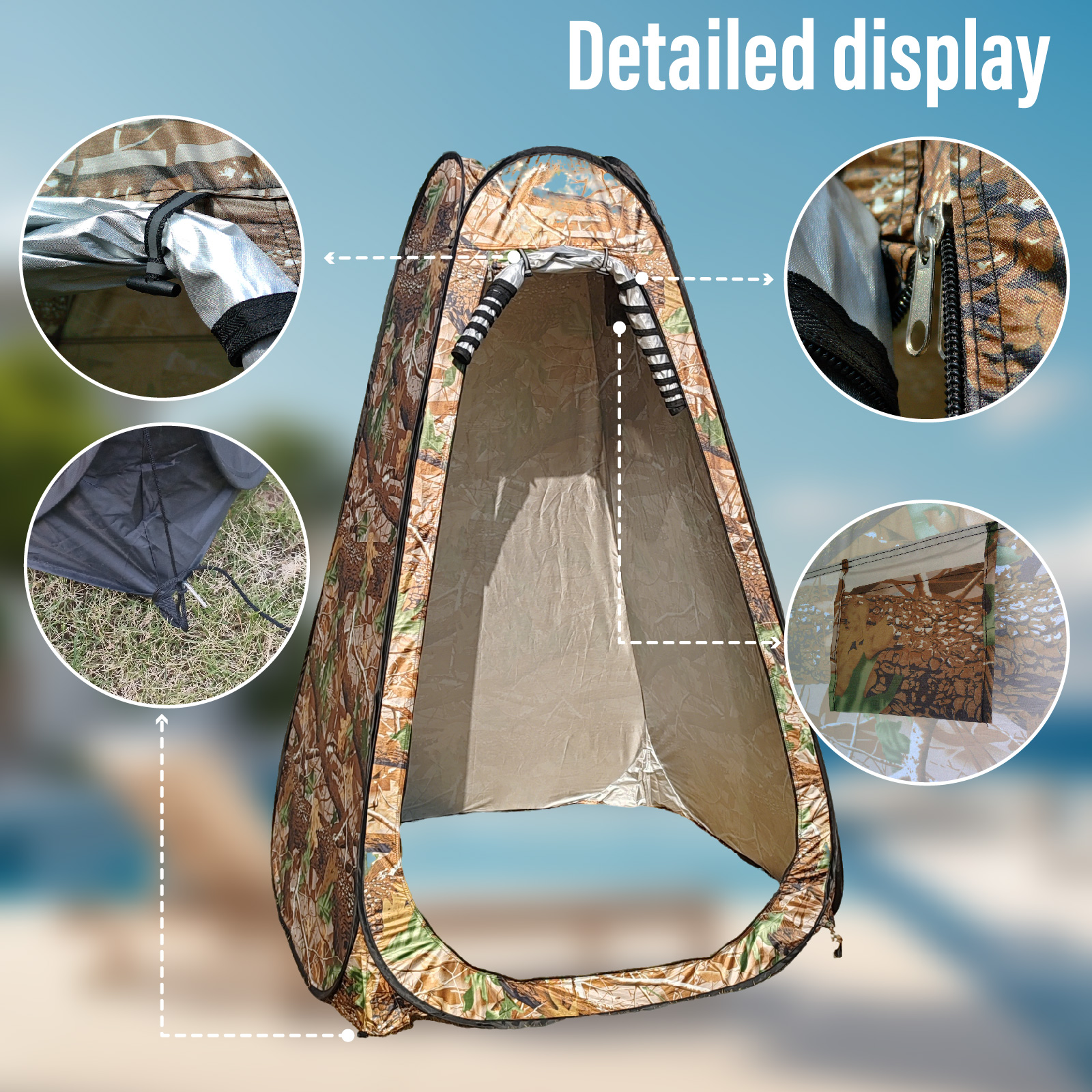 Portable Pop-Up Privacy Tent f – обзор и цена Outdoor Camping Toilet