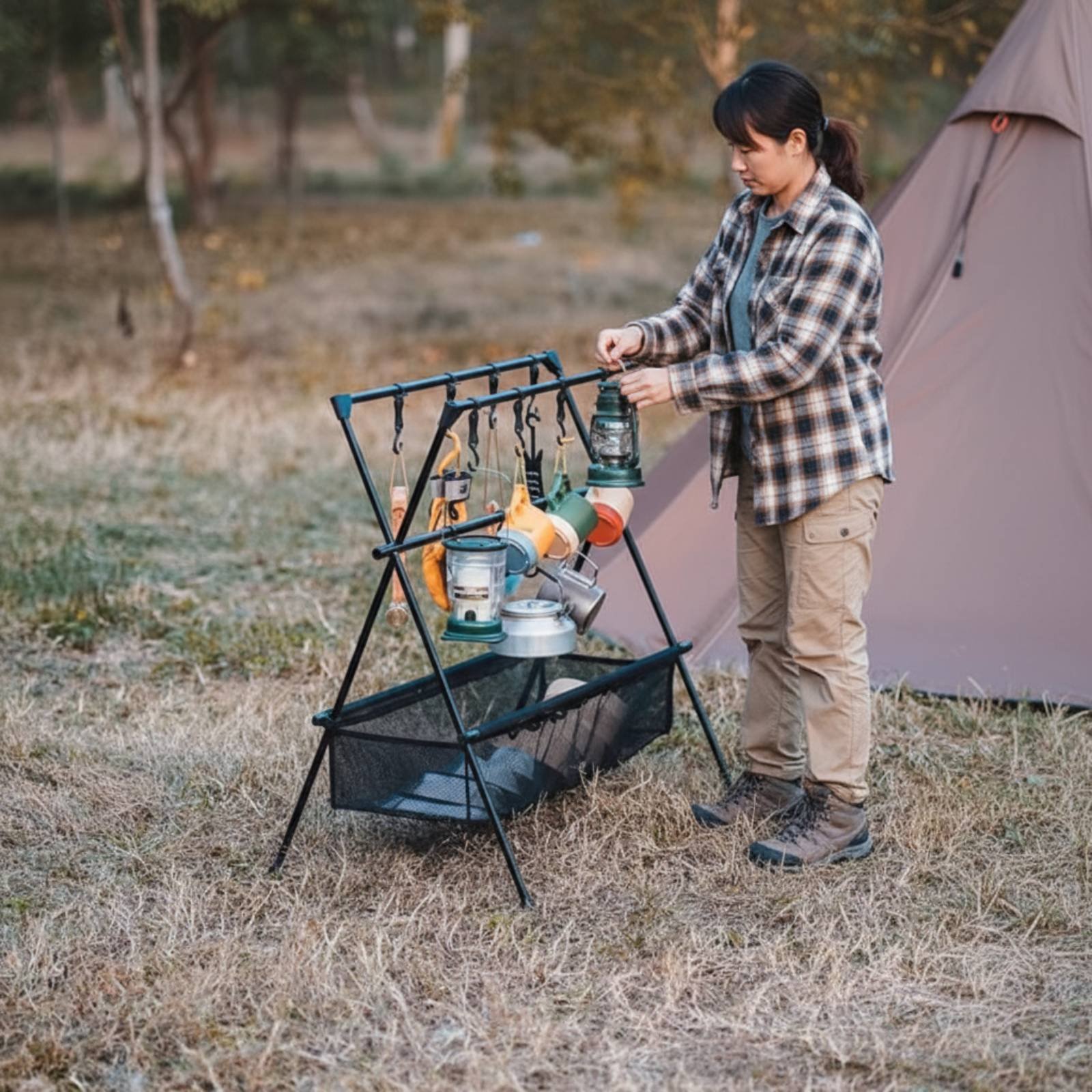 Portable Camping Rack Multifun – обзор и цена Outdoor Camping Gear