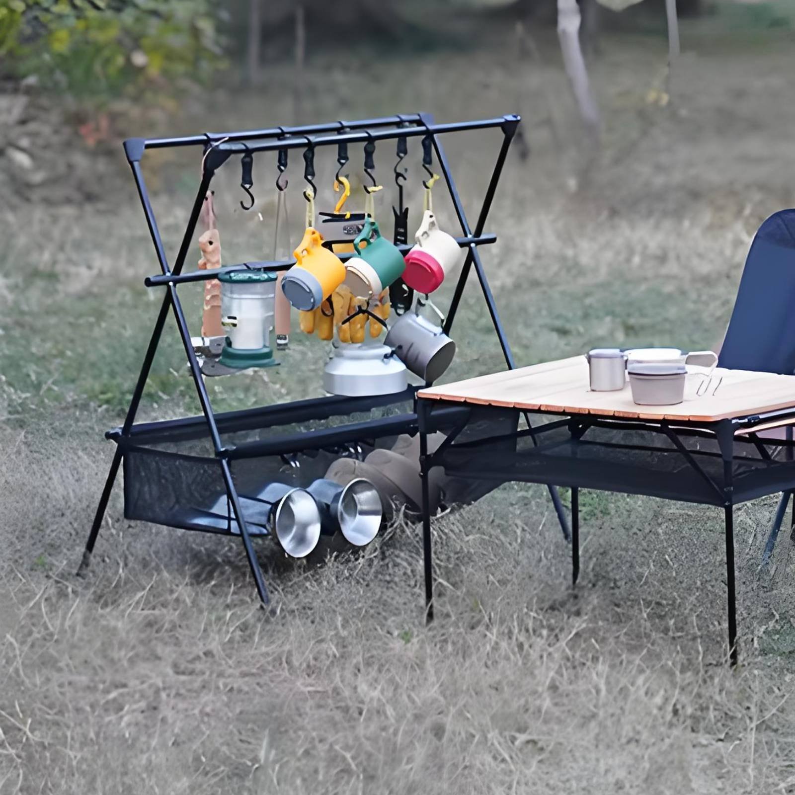 Portable Camping Rack Multifun – обзор и цена Outdoor Camping Gear