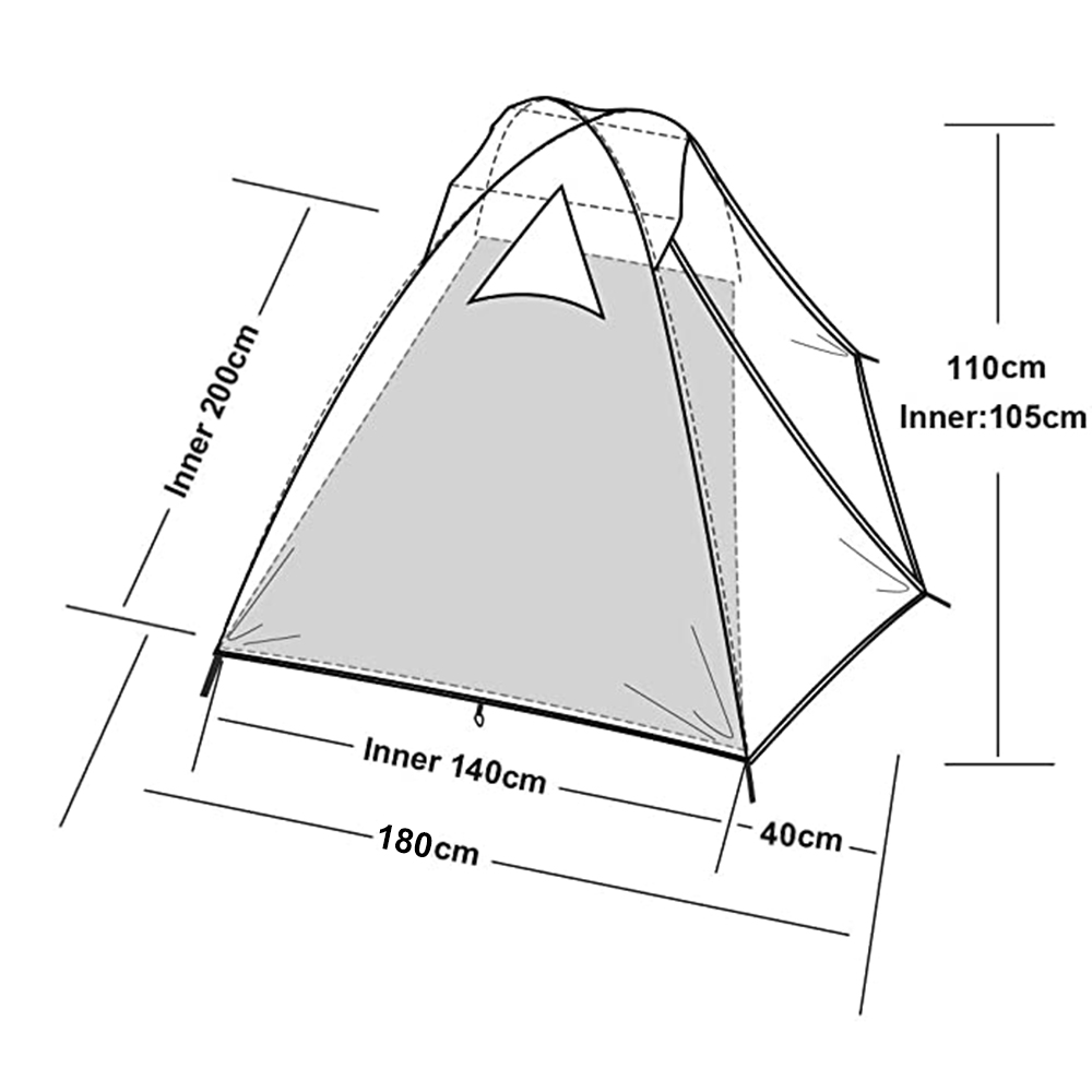 Desert&Fox 2 Person Tent Light – обзор и цена Outdoor Camping Dome