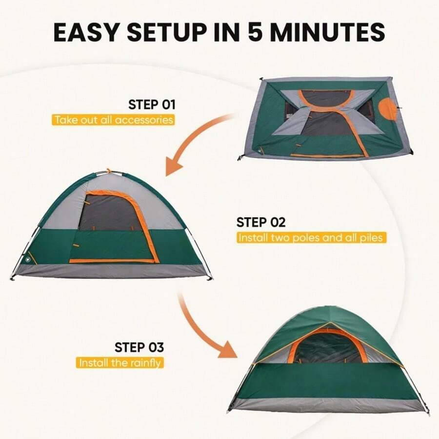 4 Person Waterproof Camping Te – обзор и цена Outdoor Camping Dome