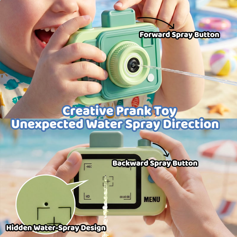 Double-sided Water Gun Camera  – обзор и цена Outdoor Camping Games For Kids