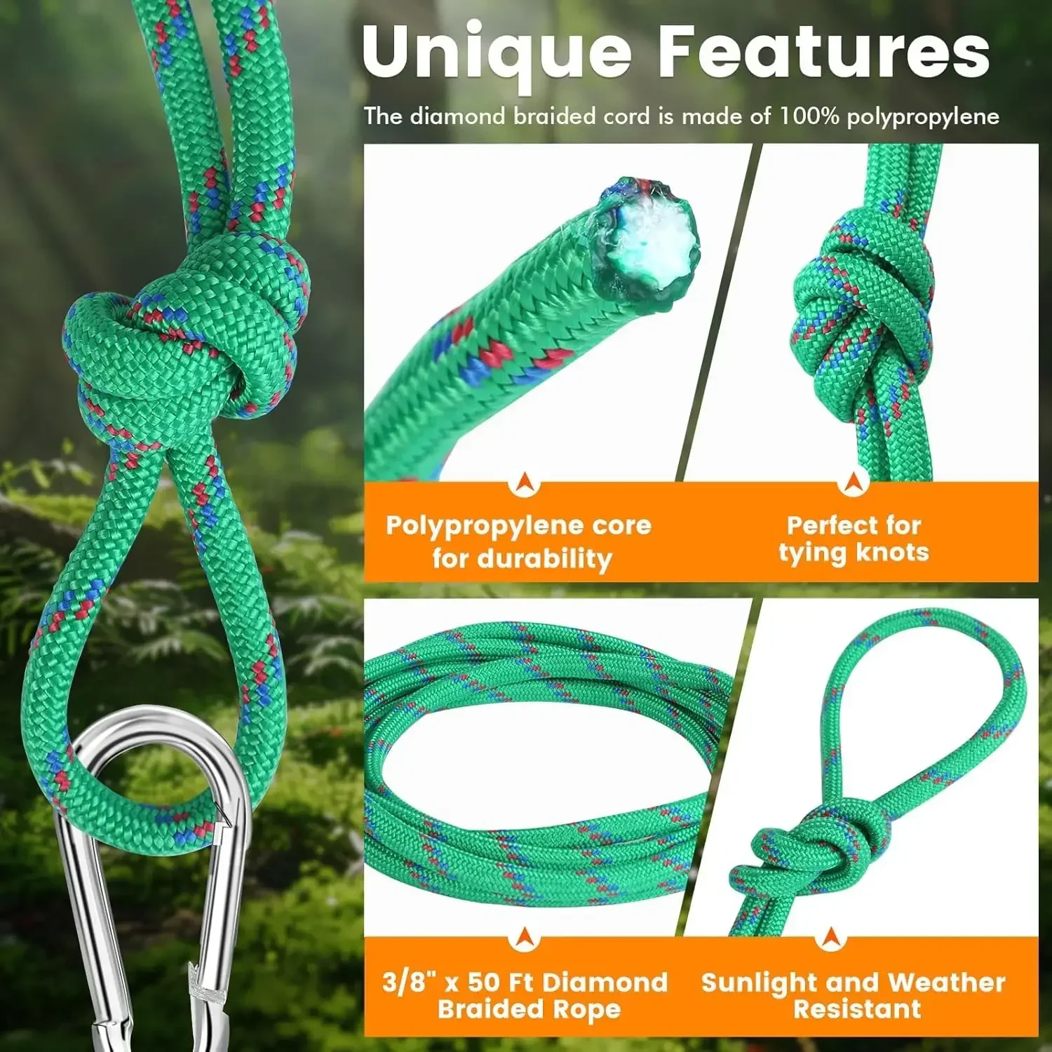 Diamond Braided Polypropylene  – обзор и цена Camping Rope