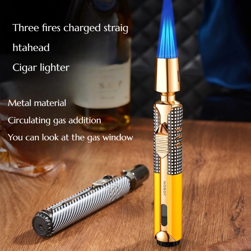 JOBON Metal 3 Flame Windproof  – обзор и цена Outdoor Windproof Lighter