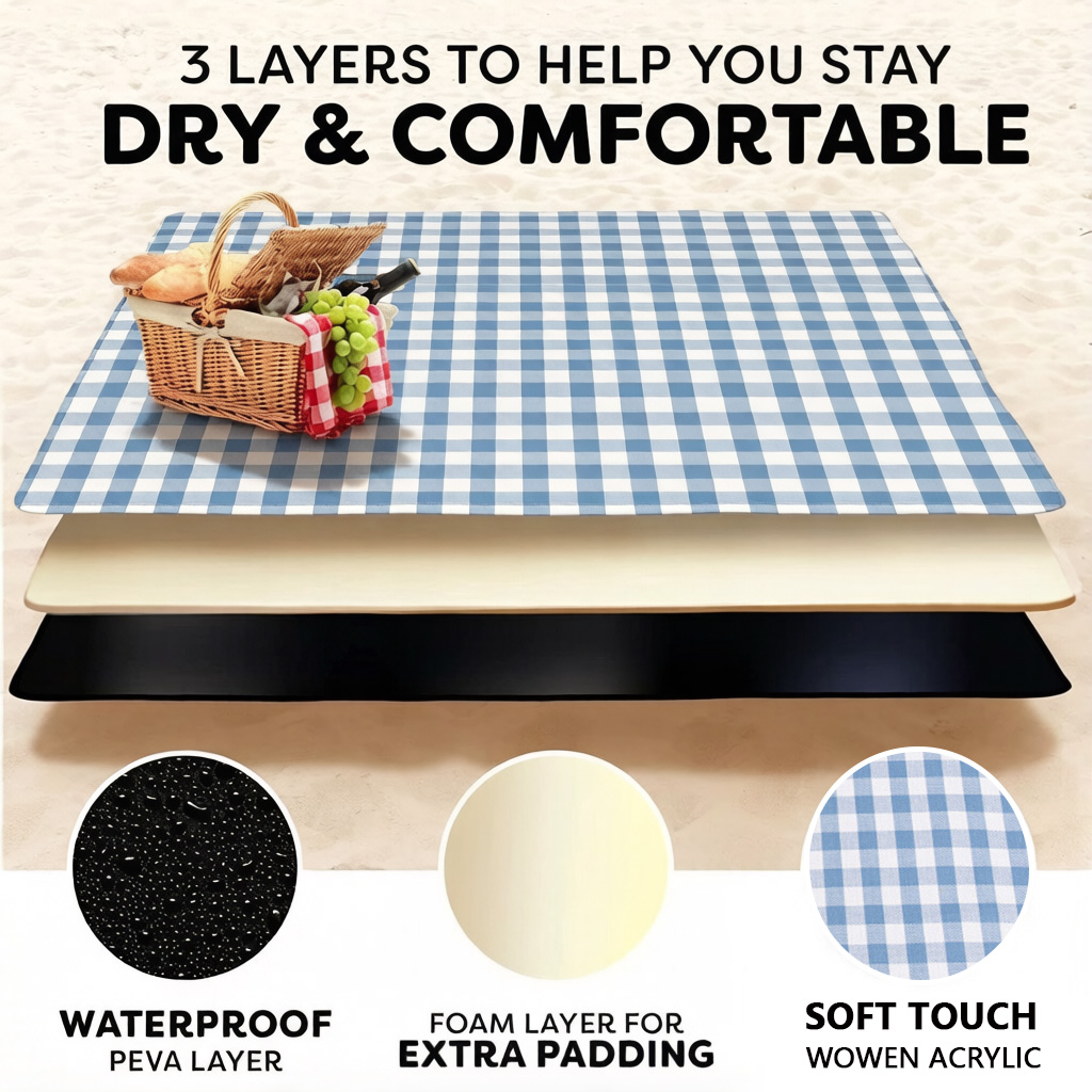 SSUNTAK Large Waterproof Folda – обзор и цена Outdoor Camping Mats Large