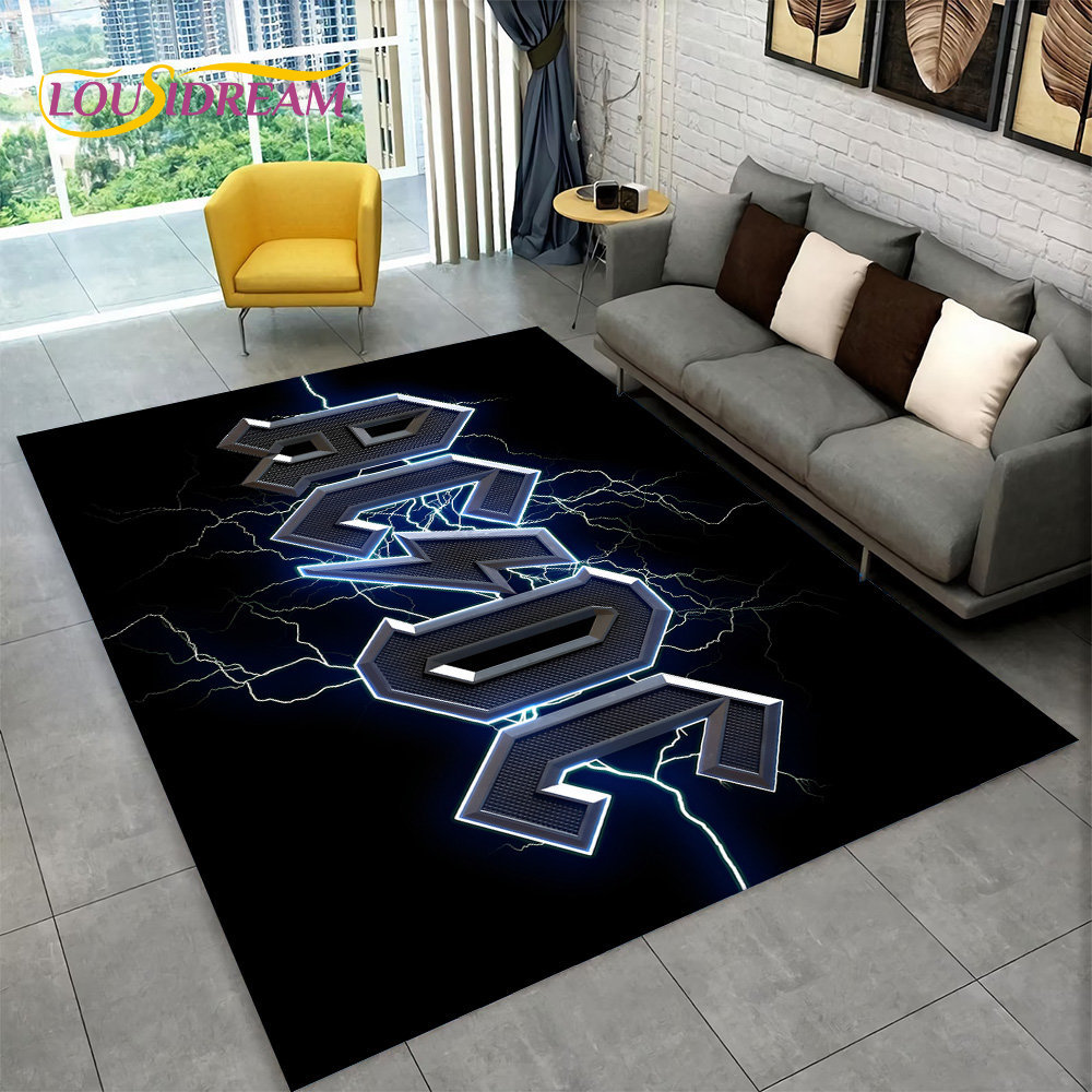 AC/DC Rock Band Area Rug Large – обзор и цена Outdoor Camping Mats Large