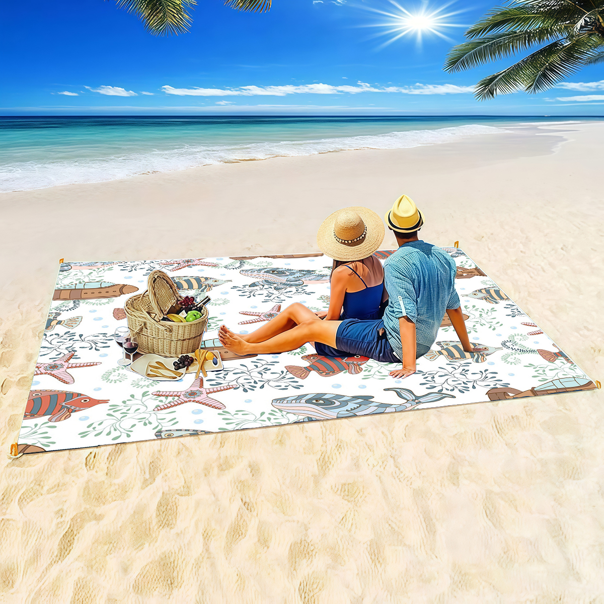 200x200cm Extra Large Palm lea – обзор и цена Outdoor Camping Mats Large