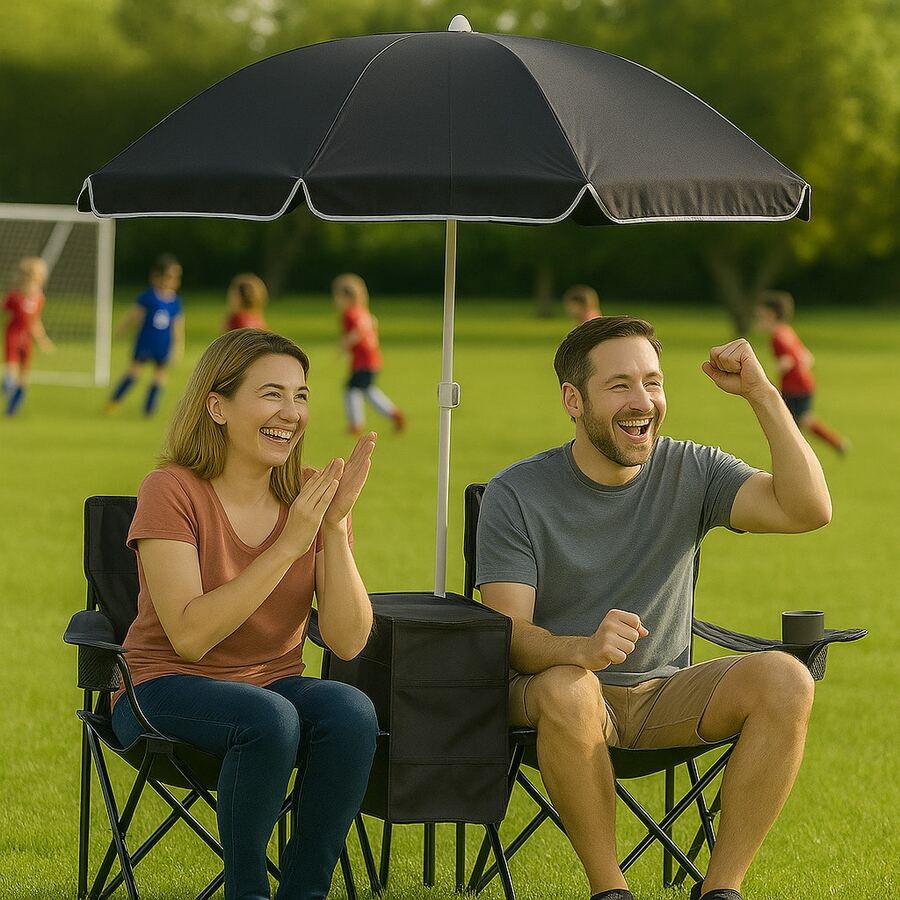 2-Seat Folding Camp Chair With – обзор и цена Outdoor Camping Umbrella