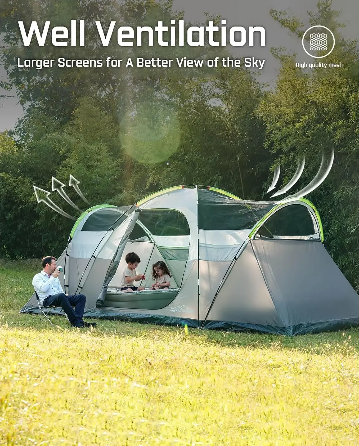 8 Person Larger Extended Dome  – обзор и цена Outdoor Camping Dome