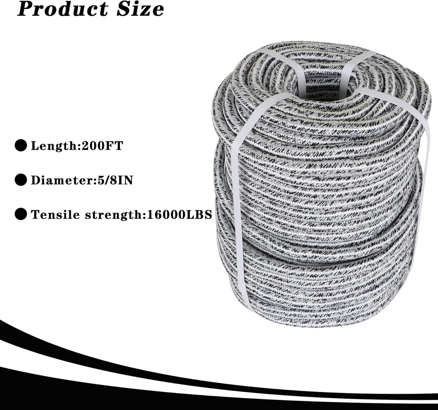 5/8 x 200FT Heavy Duty Braided – обзор и цена Camping Rope