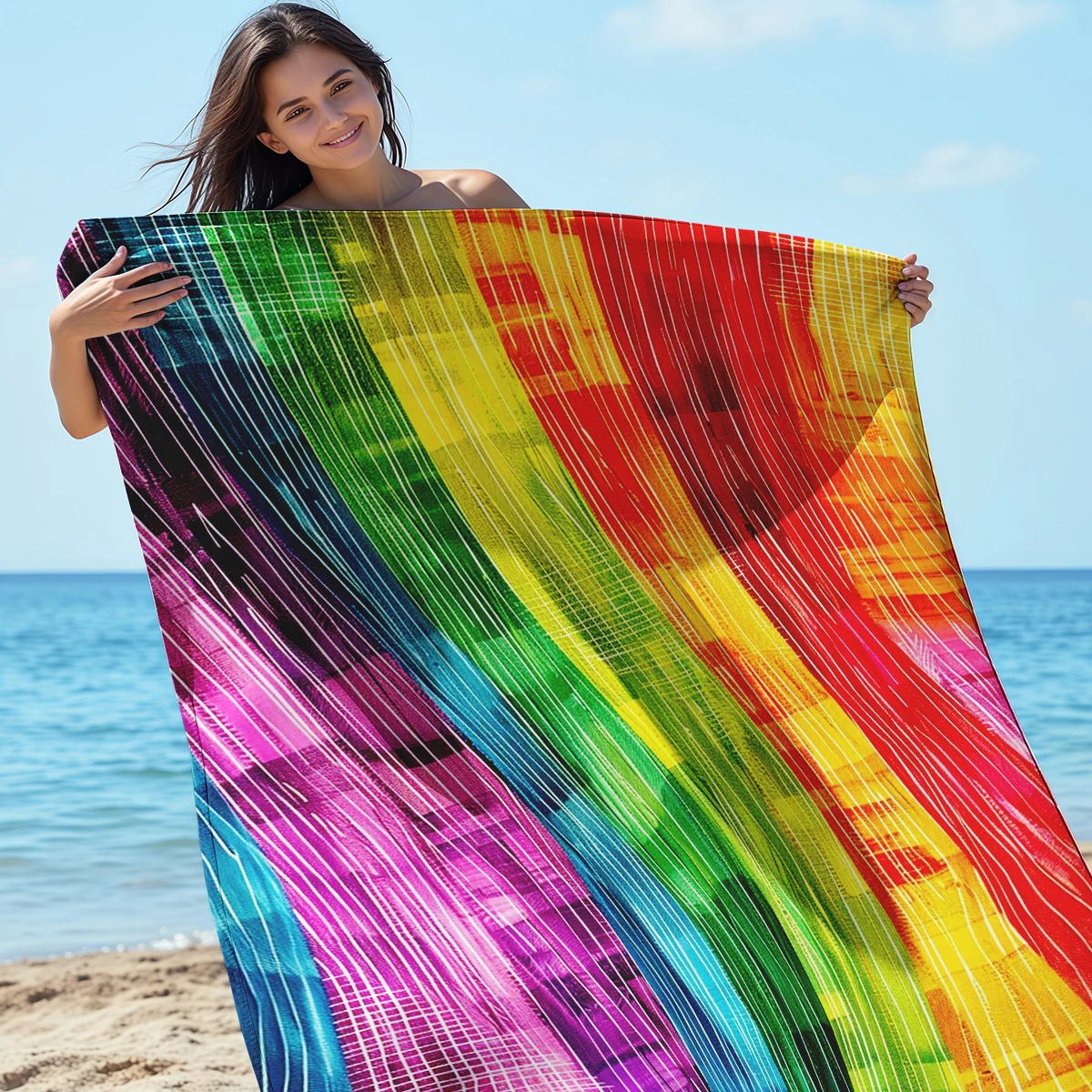 200x240cm Rainbow Beach Mat Sa – обзор и цена Outdoor Camping Mats Large