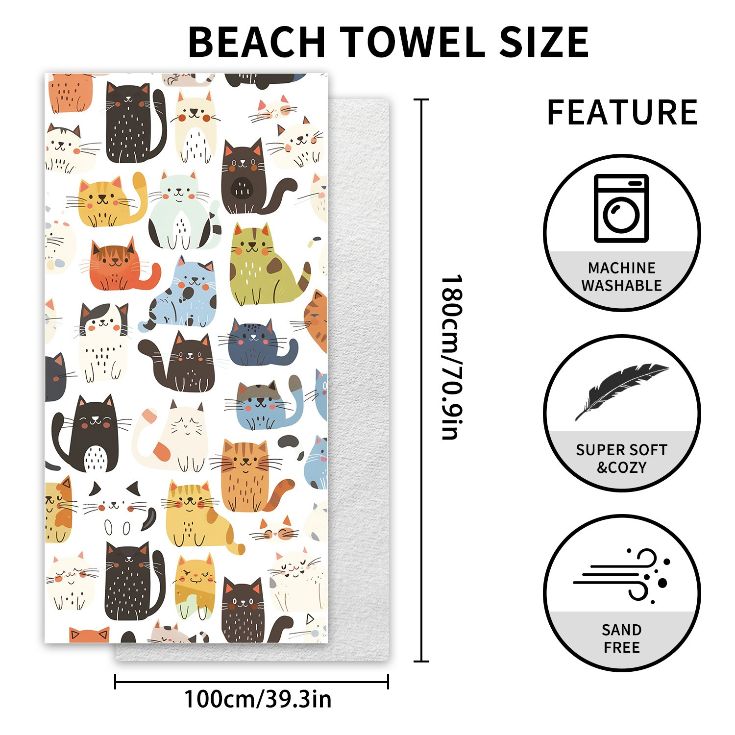 1PC Large Size Beach Blanket M – обзор и цена Outdoor Camping Mats Large
