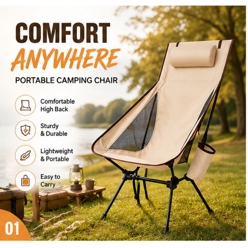 Portable Folding Camping Chair – обзор и цена Outdoor Camping Table And Chairs