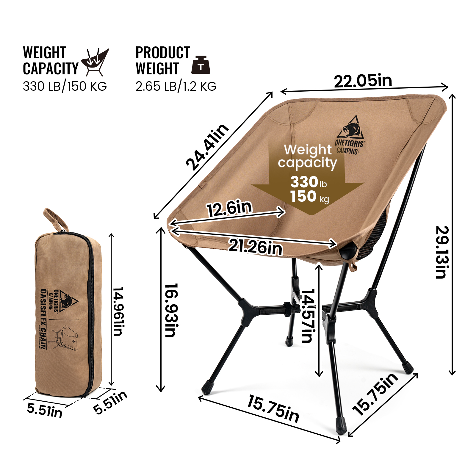 OneTigris OasisFlex Camping Ch – обзор и цена Outdoor Camping Table And Chairs
