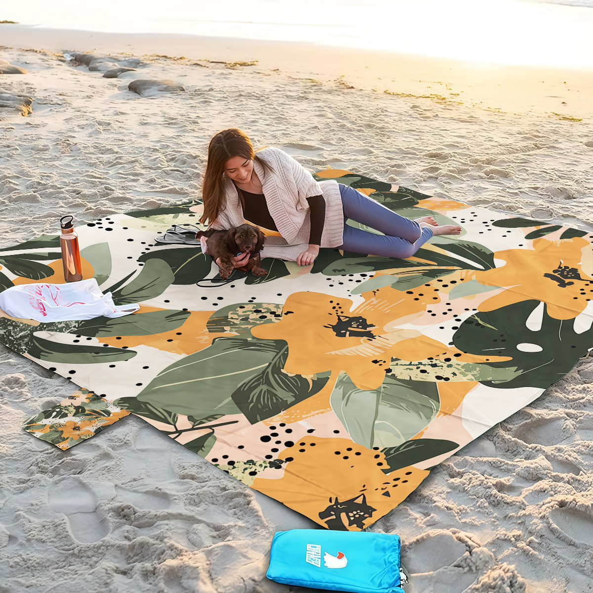 200x240cm Colorful Floral Beac – обзор и цена Outdoor Camping Mats Large