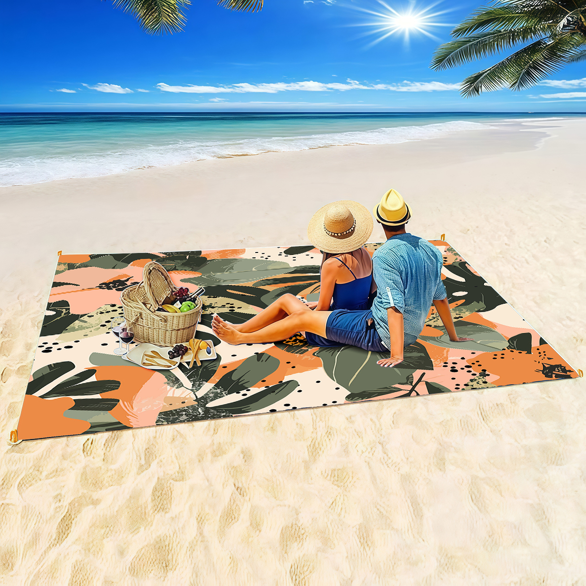 200x240cm Colorful Floral Beac – обзор и цена Outdoor Camping Mats Large