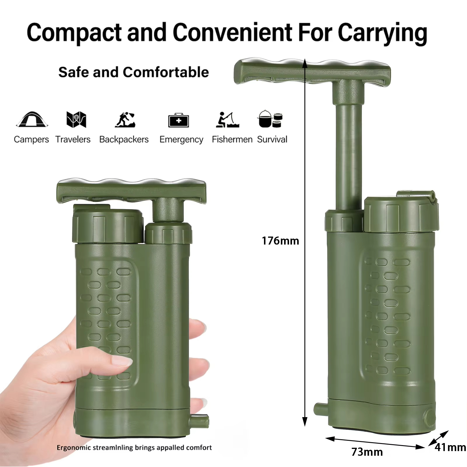 Outdoor Emergency Filtration T – обзор и цена Portable Water Filter