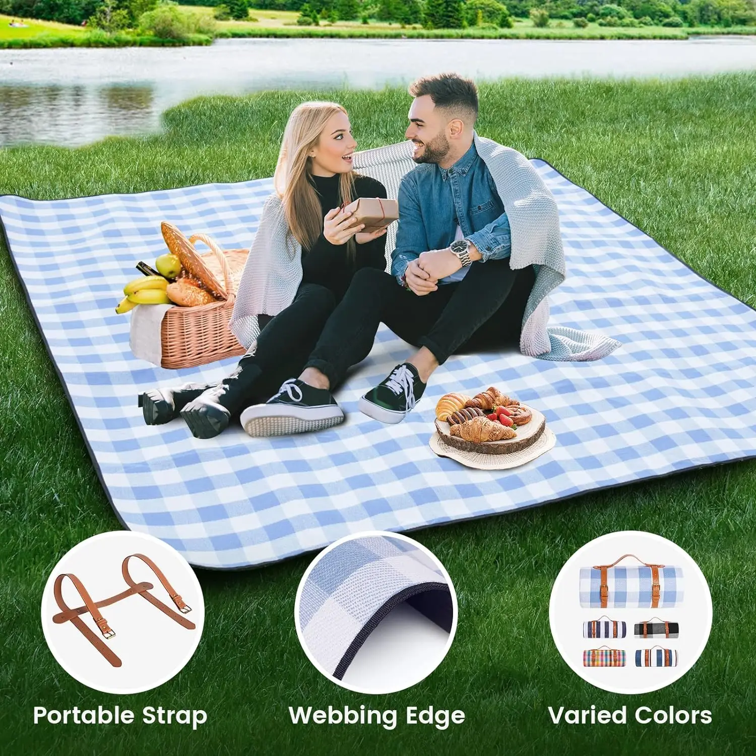 ZHUOHUA Picnic Blanket Extra L – обзор и цена Outdoor Camping Mats Large