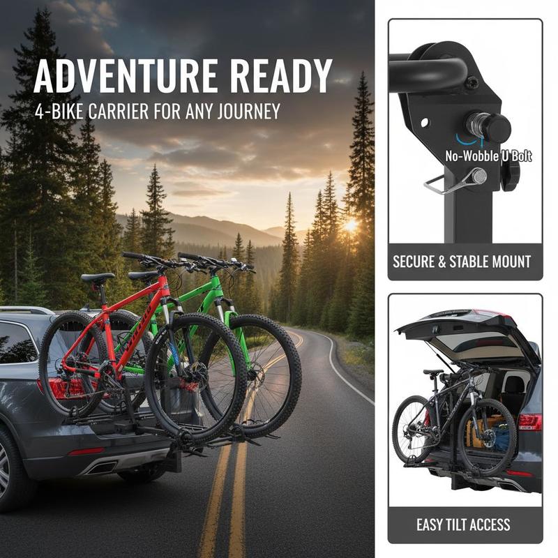 Vehicle Bicycle Carrier 4-Bike – обзор и цена Outdoor Camping Adventures