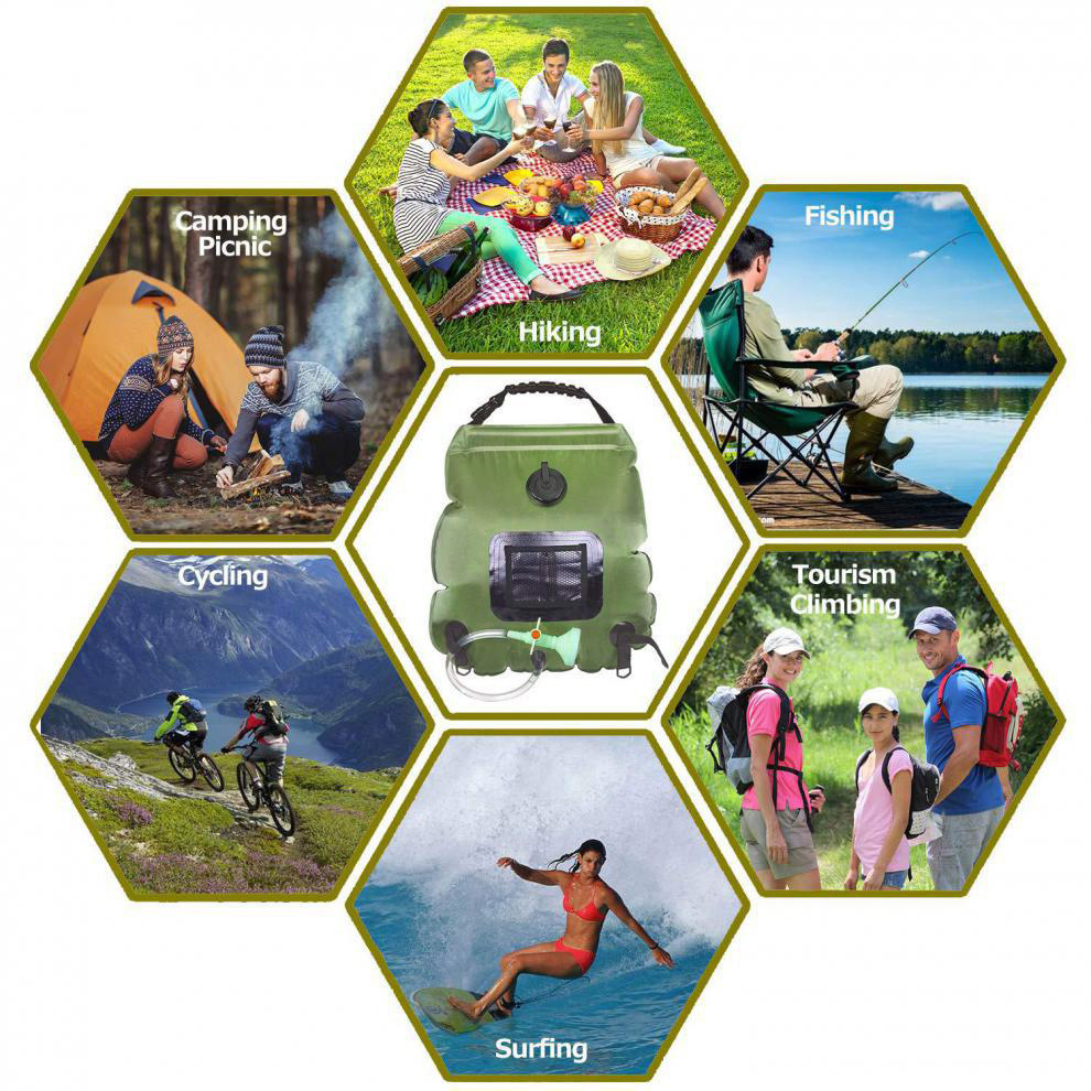 Camping Shower Bag 20L Solar H – обзор и цена Outdoor Camping Hot Water Shower