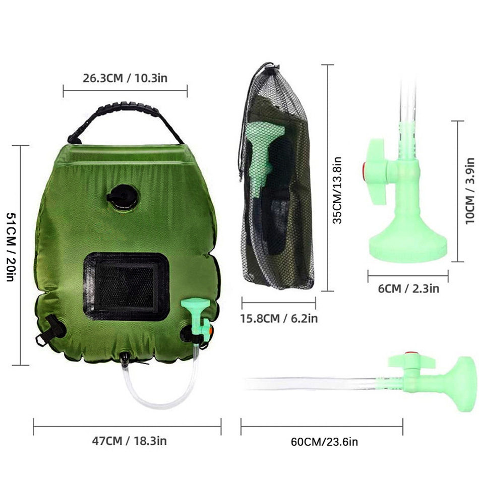 Camping Shower Bag 20L Solar H – обзор и цена Outdoor Camping Hot Water Shower