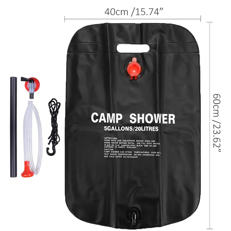20/40L Camping foldable Solar  – обзор и цена Outdoor Camping Hot Water Shower